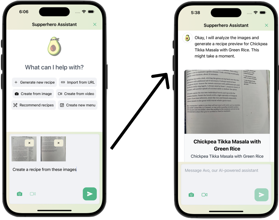 multi page recipe